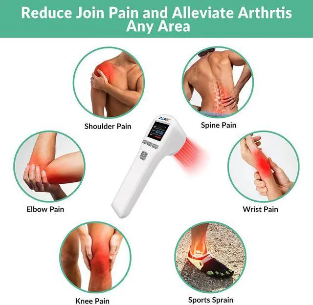 Alt view image 4 of 7 - ZJZK Cold Laser Therapy 4X808nm 16X650nm Chiropractors Using Laser Therapy Near Me Improve Blood Circulation For People Or Pet