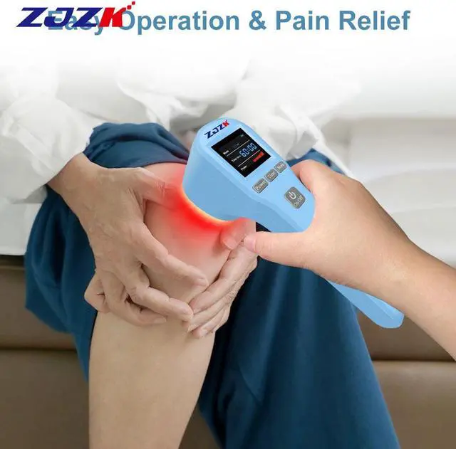 Alt view image 7 of 7 - ZJZK Laser Therapy Machine For Arthritis In Hands 4X808Nm 16X650Nm Laser Muscle Therapy  Improve After Surgical Wounds Healing Blue