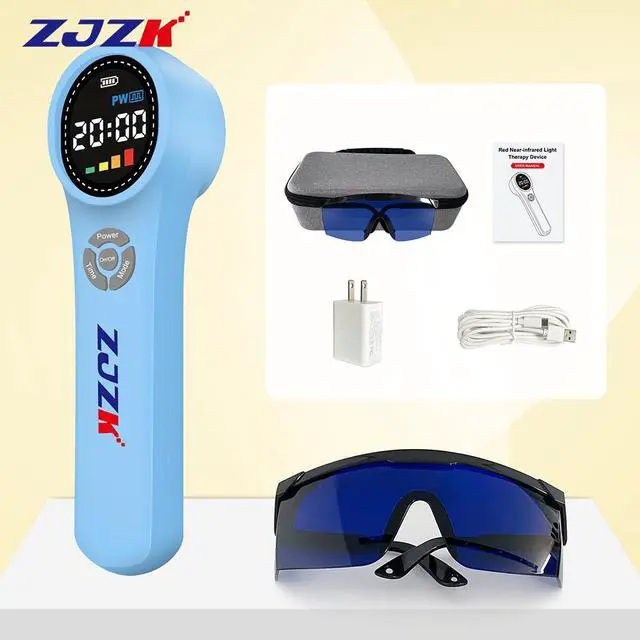 Alt view image 7 of 7 - ZJZK lllt Cold Laser Therapy Laser For Muscle Pain 660nm 810nm 980nm For Acute And Chronic Pain And Arthritis Home Portable Blue