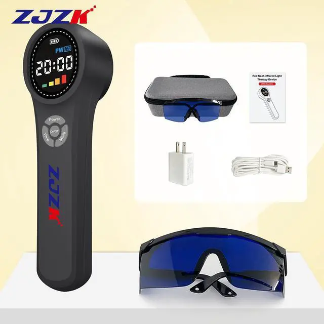 Alt view image 7 of 7 - ZJZK Low Level Laser Light Therapy 660nm 810nm 980nm Cold Laser Therapy For Back Pain  Tendinitis Neuralgia  Tenosynovitis
