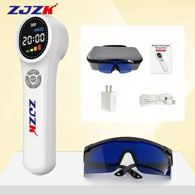 Alt view image 3 of 7 - ZJZK Low Level Laser Light Therapy 660nm 810nm 980nm Cold Laser Therapy For Back Pain  Tendinitis Neuralgia  Tenosynovitis White