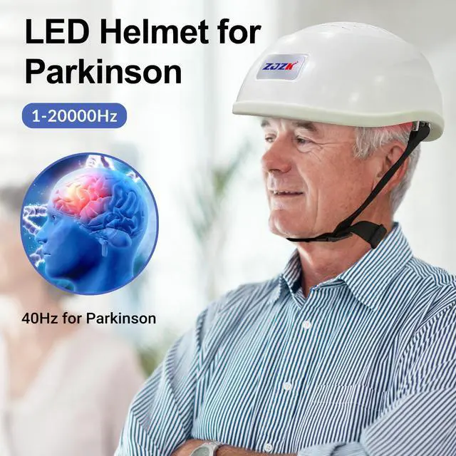 Main image of ZJZK Led Professional Therapy Helmet 810Nm Near Infrared Light Therapy For Dementia & Depression Relief Portable Lightweight