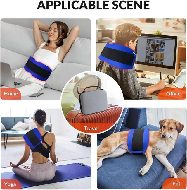 Alt view image 4 of 7 - ZJZK Red Light Therapy Pad Silicone Food Grade Silicone Material 940Nm+850Nm+660Nm Promote Blood Circulation Relieve Pain