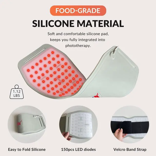 Alt view image 6 of 7 - ZJZK Red Light Therapy Arms Near Infrared Laser Devices Pet-Pro Belt For Pets The Elimination Of Pain-Causing Substances