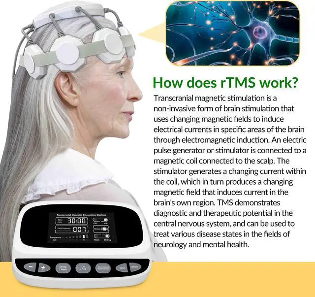 Alt view image 3 of 7 - ZJZK Transcranial Magnetic Stimulation Machine Rtms Stimulate Nerve Cells Transcranial Magnetic Stimulator Brain Recovery Tms
