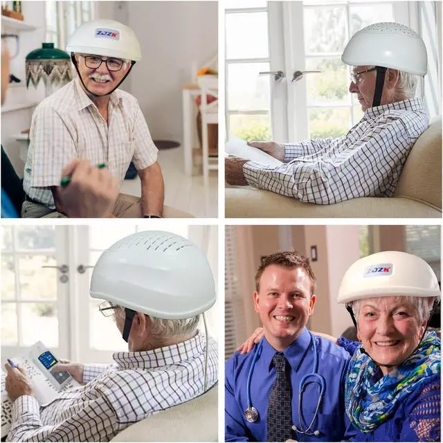 Alt view image 4 of 7 - ZJZK 810Nm Helmet For Brain Infarction Treatment 1-20000Hz Led Infrared Light Therapy For Cerebral Thrombosis Dementia