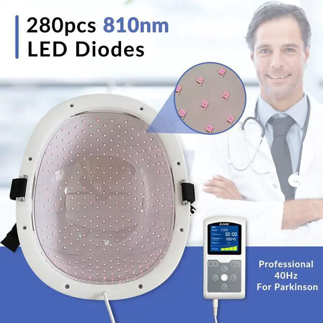 Main image of ZJZK 810nm Led Helmet Stroke Therapy Photobiomodulation Treatment Red Light Convenient For Home Use Improve Sleep