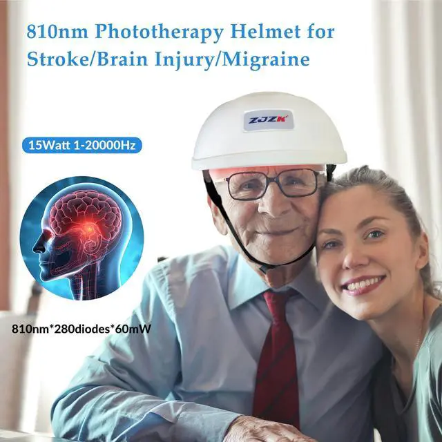 Main image of ZJZK 810Nm Led Therapy Helmet For Professional Use In Parkinson'S & Dementia Treatment Stimulate The Circulation Of Blood