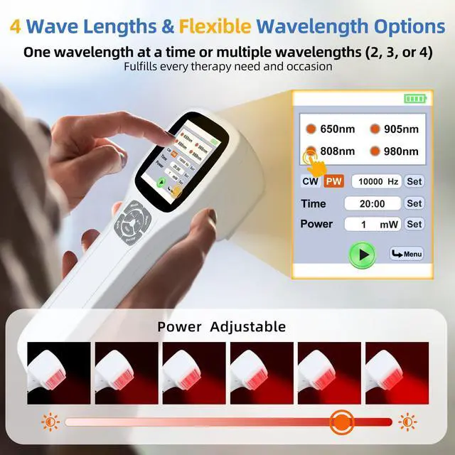 Alt view image 2 of 5 - ZJZK 25 Diodes Cold Laser Therapy Fourwave Laser Therapy For Boby Relief