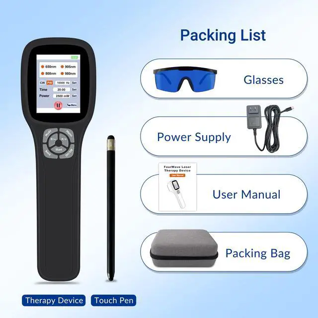 Alt view image 7 of 7 - ZJZK Cold Laser Therapy Device, Infrared Red Light Laser Therapy for Dog Joint, 650nm*10+808nm*5+905nm*5+980nm*5 Muscle Relax and Pain Relief, Laser Therapy at Home