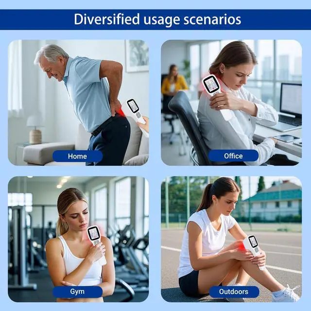 Alt view image 3 of 7 - ZJZK Cold Laser Therapy Device, Infrared Red Light Laser Therapy for Dog Joint, 650nm*10+808nm*5+905nm*5+980nm*5 Muscle Relax and Pain Relief, Laser Therapy at Home white