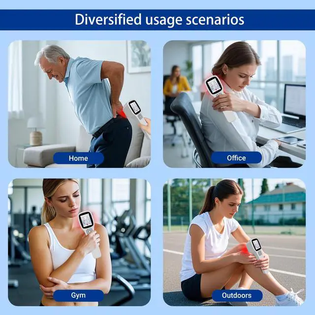 Alt view image 4 of 7 - ZJZK Cold Laser Therapy Device, Infrared Red Light Laser Therapy for Dog Joint, 650nm*10+808nm*5+905nm*5+980nm*5 Muscle Relax and Pain Relief, Laser Therapy at Home grey