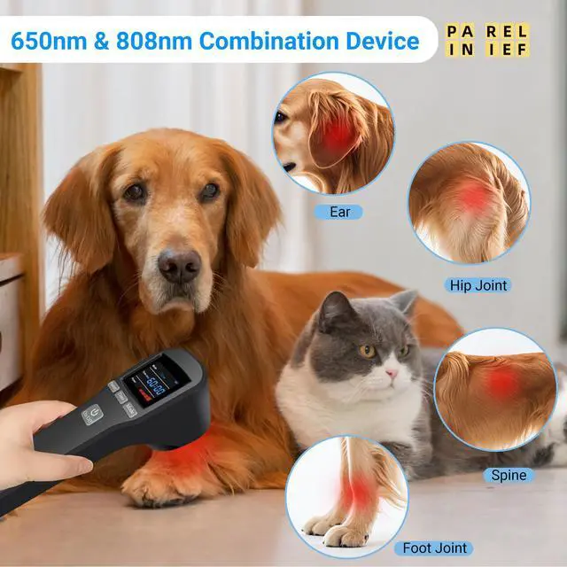 Alt view image 3 of 7 - ZJKC Cold Light Therapy Wand For Ankle Shoulder Knee Elbow Hand 4x808nm +16x650nm Red Light Therapy Device For Human Pet, Near Infrared Light Therapy For Tissue Joint Pain Relief Muscle Recovery, Home