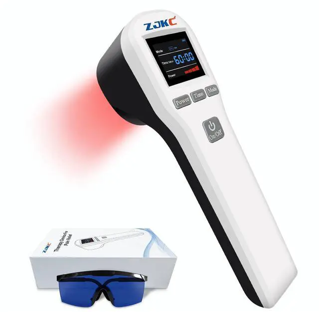 Main image of ZJKC Cold Light Therapy Wand For Ankle Shoulder Knee Elbow Hand 4x808nm +16x650nm Red Light Therapy Device For Human Pet, Near Infrared Light Therapy For Tissue Joint Pain Relief Muscle Recovery, Home