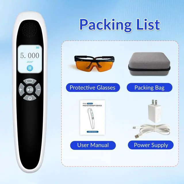 Alt view image 5 of 7 - ZJZK 308nm UVB Handheld Light Therapy Lamp High Intensity, High Targeting Phototherapy for Skin white Use for Vitiligo and Psoriasis