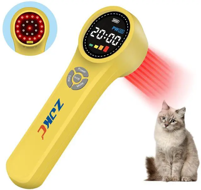 Main image of ZJKC Cold Laser Therapy Device for Dogs, 16x660nm+4x810nm+4x980nm, Handheld Red Light Therapy for Joint&Muscles Pain Relief, Pet Laser Therapy for Dogs Cats Horse, Helps Inflammation, Wound Healing