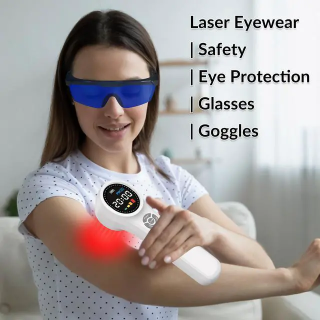 Alt view image 6 of 7 - ZJZK Laser Protective Glasses Goggles for Photon Beauty Red Light Therapy Device