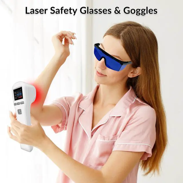 Alt view image 5 of 7 - ZJZK Laser Protective Glasses Goggles for Photon Beauty Red Light Therapy Device