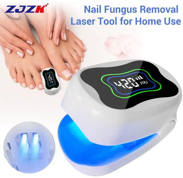 Main image of ZJZK Nail Fungus Light for Toenails, Highly Effective Blue Light to Defeat Onychomycosis, Revolutionary Nail Fungus Solution Easy to Use at Home, Elderly