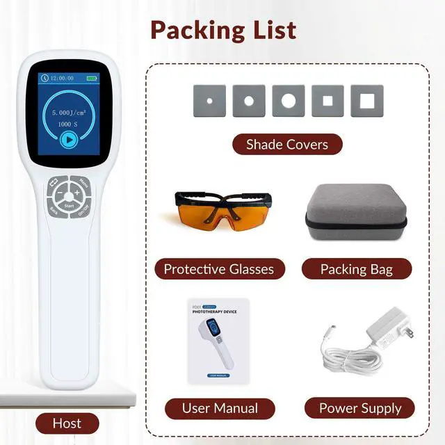 Alt view image 7 of 7 - ZJZK 308nm wavelength UVB portable handheld Lamp device, suitable for home use, safe and efficient for vitiligo psoriasis