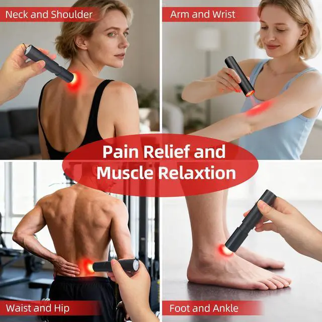 Alt view image 3 of 7 - ZJZK 660nm Handheld Red Light Therapy Torch for Joint and Chronic Pain at Home Use
