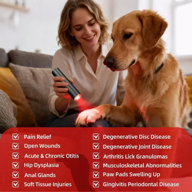 Alt view image 4 of 7 - ZJZK 660nm Handheld Red Light Therapy Torch for Joint and Chronic Pain at Home Use
