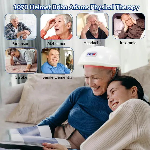 Alt view image 3 of 7 - ZJZK 1070 Near Infrared Helmet Light Therapy Photobiomodulation for Improve sleep and Enhance Cognition