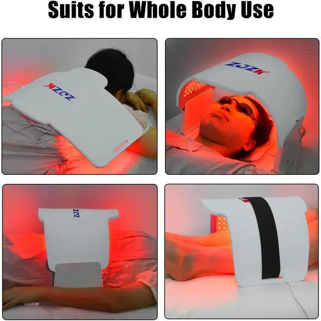 Alt view image 3 of 7 - ZJZK Red Light Therapy Mask-Infrared Photons Facial Skin Care Machine LED Beauty Mask-Flexible Led Light Therapy Silicone material grey