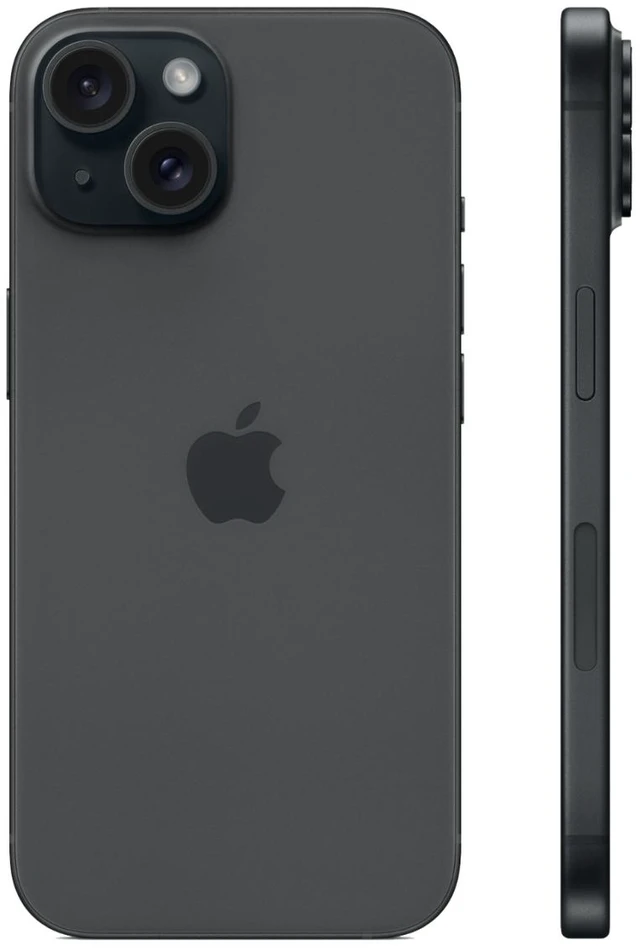 Alt view image 2 of 3 - Apple iPhone 15 A2846 128GB, Black, Fully Unlocked - Fair Condition