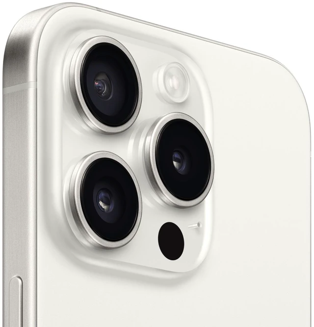 Alt view image 4 of 4 - Apple iPhone 15 Pro A2848 1TB, White Titanium, Fully Unlocked - Good Condition