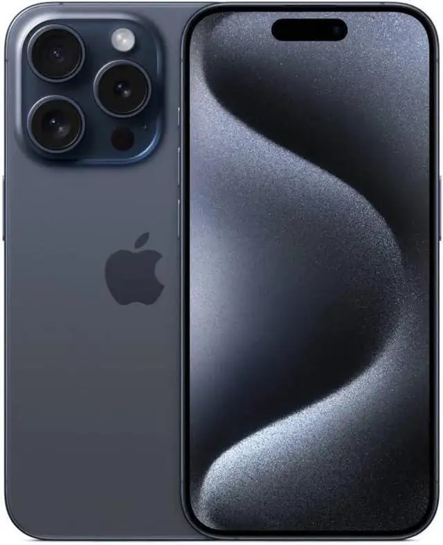 Alt view image 2 of 4 - Apple iPhone 15 Pro Smartphone 128GB Fully Unlocked Excellent Refurbished [Blue Titanium]