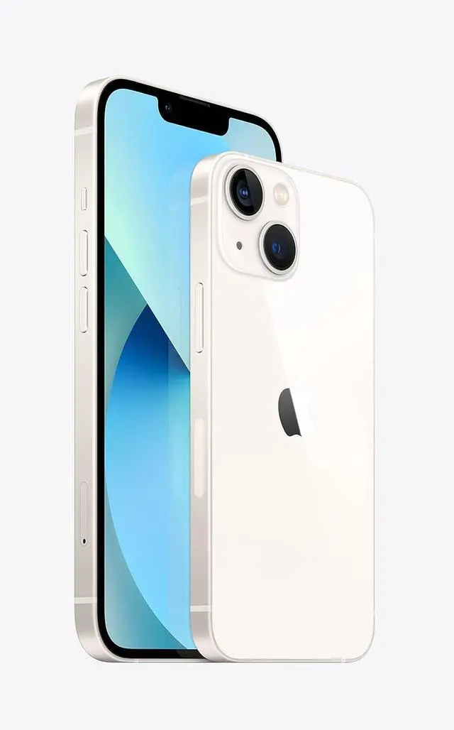 Alt view image 2 of 4 - Apple iPhone 13 128GB Fully Unlocked Smartphone Starlight Excellent