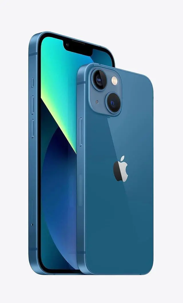 Alt view image 3 of 4 - Apple iPhone 13 128GB Fully Unlocked Smartphone Blue Very Good