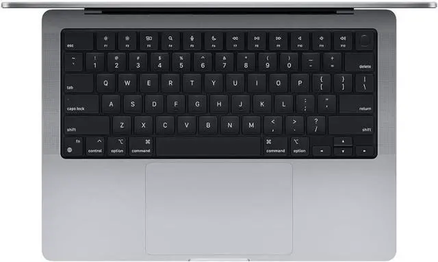 Alt view image 2 of 6 - Apple MacBook Pro with Apple M1 Pro chip Late 2021 (14 inch, 16GB RAM, 512GB SSD) Silver (Renewed) 8-core CPU 14-core GPU Silver MKGR3LL/A Excellent Condition