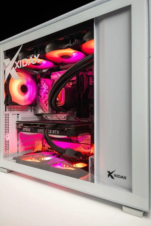 Alt view image 3 of 7 - Xidax X6 Gaming desktop Ryzen 7 9700X 8c (up to 5.5GHz)- NVIDIA GeForce RTX 4070 SUPER 12G - 32GB DDR5 5600MHz - 2TB M.2 NVMe - Genuine Windows 11 home - WIFI -Assembled & Serviced In Utah USA