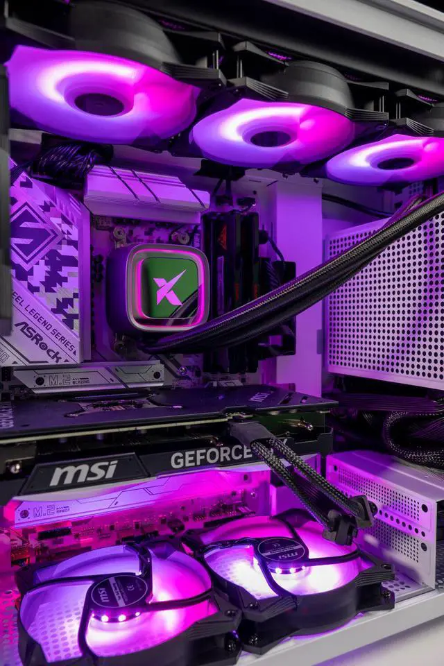 Alt view image 4 of 7 - Xidax X6 Gaming desktop Ryzen 7 9700X 8c (up to 5.5GHz)- NVIDIA GeForce RTX 4070 SUPER 12G - 32GB DDR5 5600MHz - 2TB M.2 NVMe - Genuine Windows 11 home - WIFI -Assembled & Serviced In Utah USA