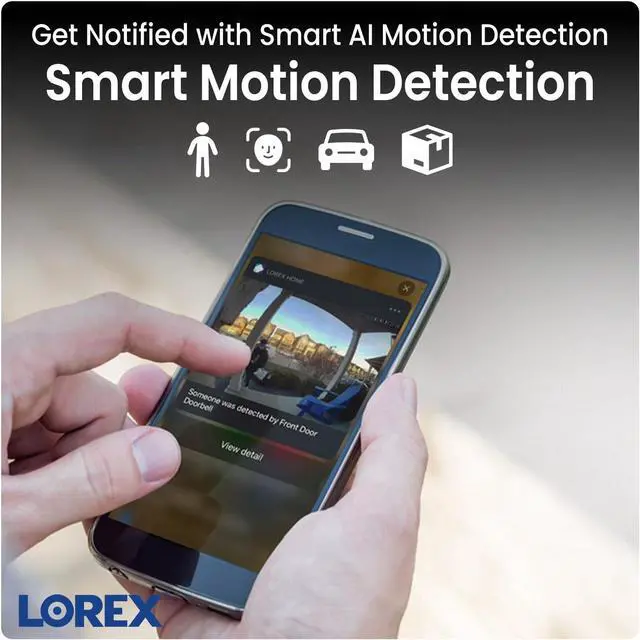 Alt view image 11 of 12 - Lorex W881AADE 4K Spotlight Indoor/Outdoor Smart Security Camera