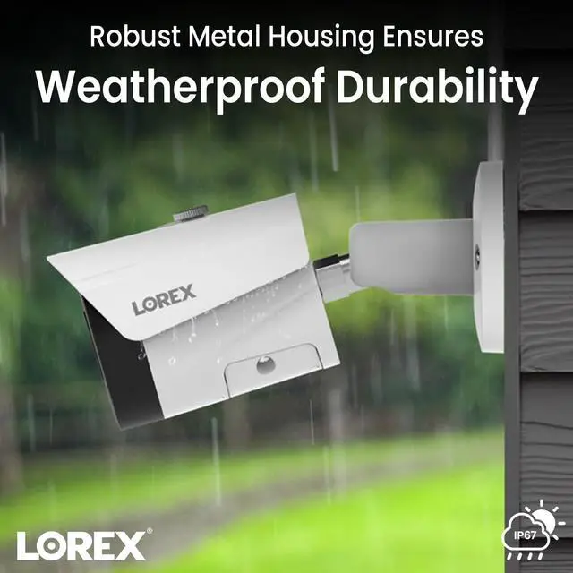 Alt view image 7 of 7 - Lorex Fusion 4K PoE Outdoor/Indoor Smart Home Security Camera System, 4TB NVR, White  7 Bullet IP Cameras, 16 Channel (Wired & Fusion WiFi) Surveillance, Color Night Vision, Smart Motion Detection