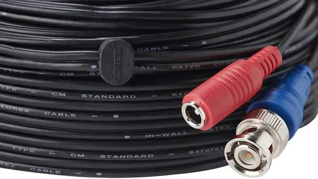Alt view image 20 of 20 - Lorex 100 ft Premium 4K RG59/Power Accessory Cable