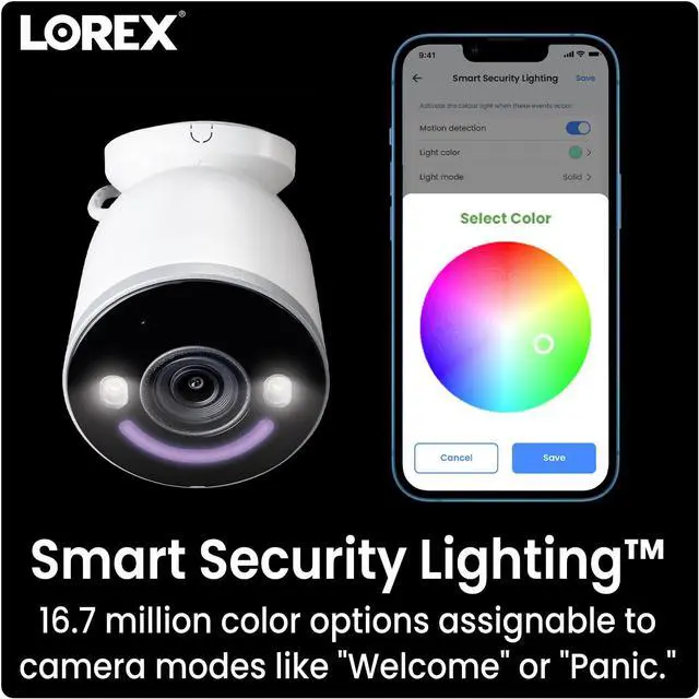 Alt view image 9 of 12 - Lorex W881AADE 4K Spotlight Indoor/Outdoor Smart Security Camera