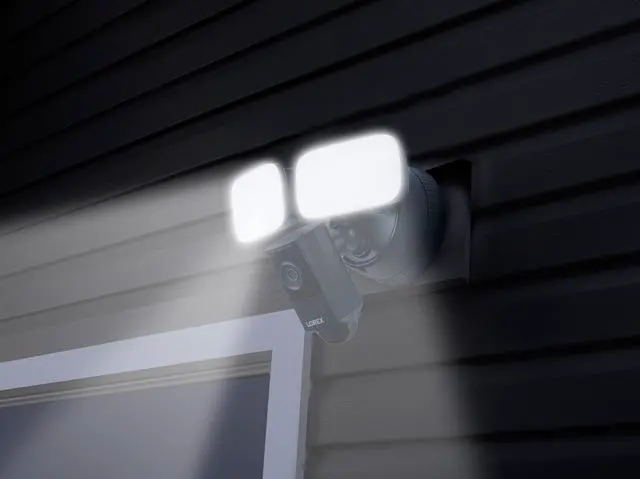 Alt view image 12 of 13 - Lorex W452ASDBE 1440p Wired Floodlight Indoor/Outdoor Security Camera