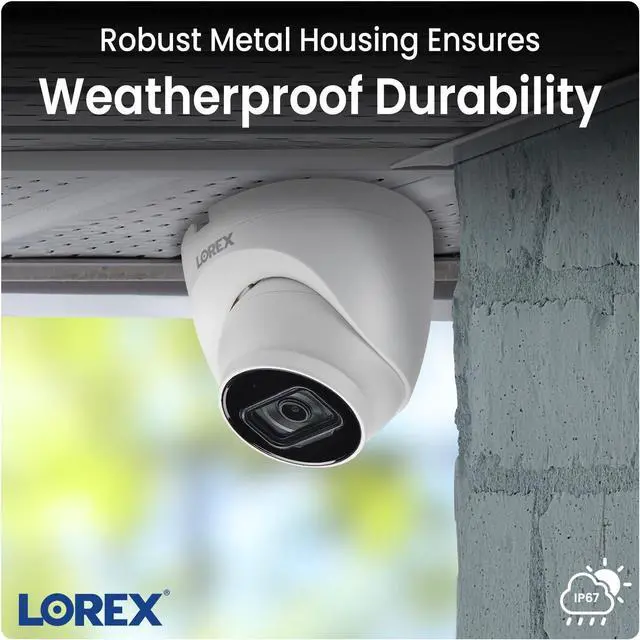 Alt view image 4 of 7 - Lorex A20 - IP Wired Dome Security Camera with Listen-In Audio and Smart Motion Detection