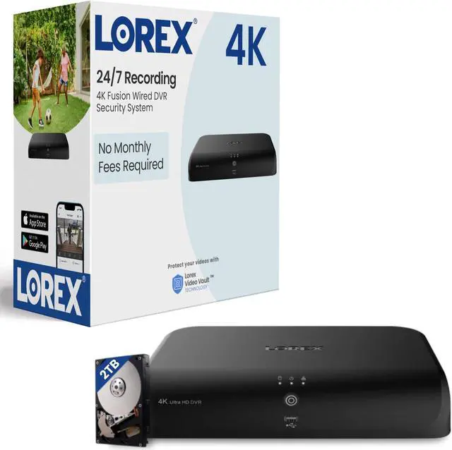 Main image of Lorex Fusion 4K 12-Channel (8 Wired and 4 Wi-Fi) 2TB Digital Video Recorder