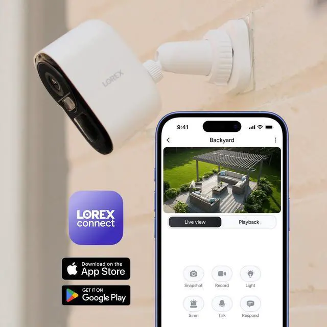 Alt view image 2 of 5 - Lorex Connect 2K Wi-Fi Battery-Powered Camera
