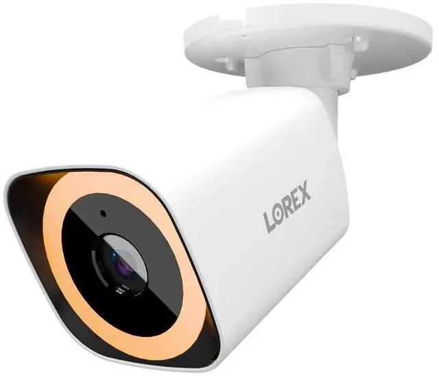Alt view image 2 of 6 - Lorex Connect V5 4K PoE Bullet Cameras with Color Smart Security Lighting - White/Black