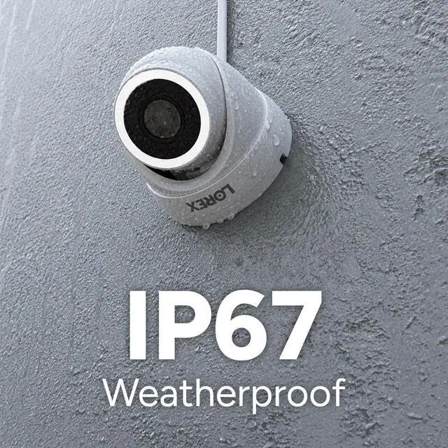 Alt view image 4 of 6 - Lorex Connect V3 4K Wired PoE Turret Camera with Smart Security Lighting - White/Black
