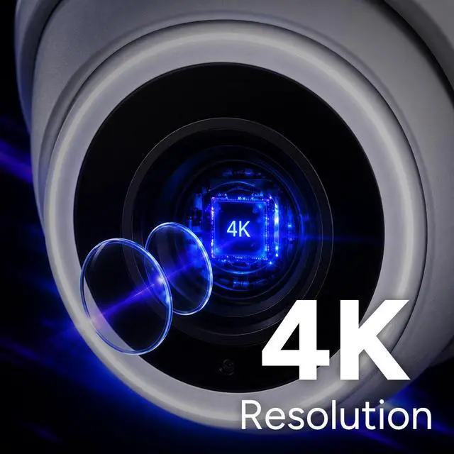 Alt view image 5 of 6 - Lorex Connect V3 4K Wired PoE Turret Camera with Smart Security Lighting - White/Black