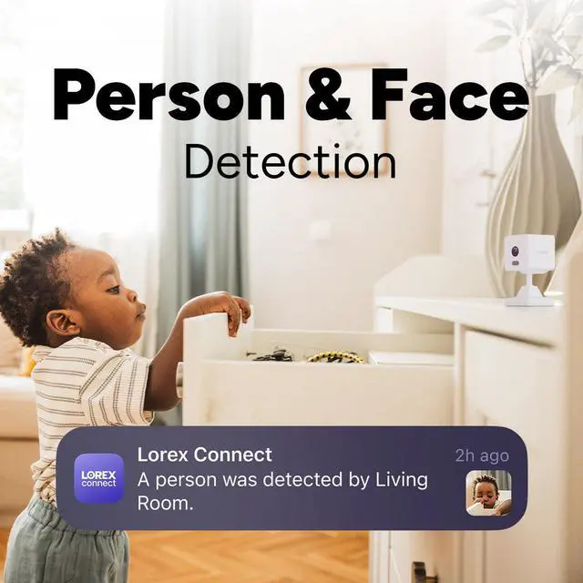 Alt view image 5 of 5 - Lorex Connect 2K Indoor Wi-Fi Camera