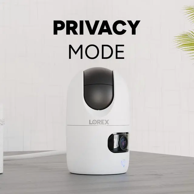 Alt view image 3 of 5 - Lorex Connect 2K Dual-Lens Indoor Pan-Tilt Wi-Fi Camera