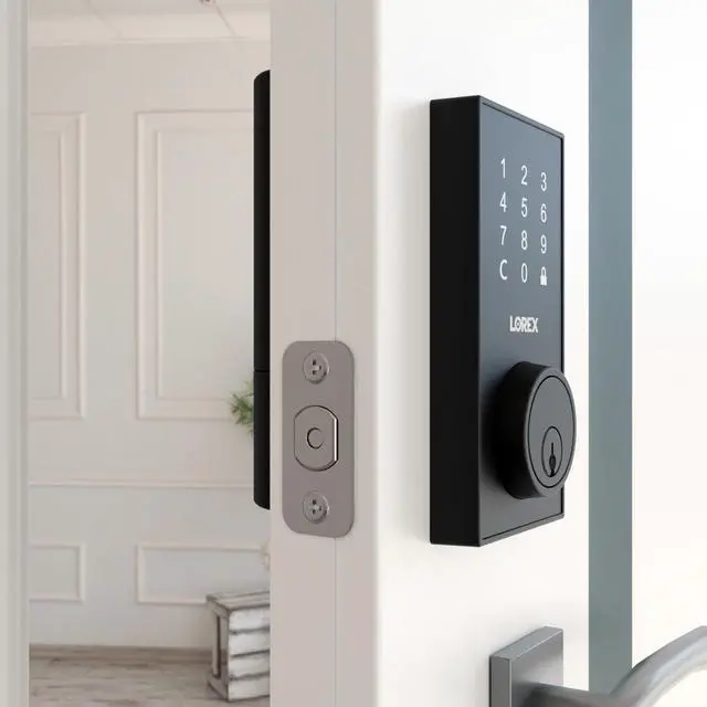 Alt view image 4 of 6 - Lorex Bluetooth Deadbolt Smart Lock with Touchpad